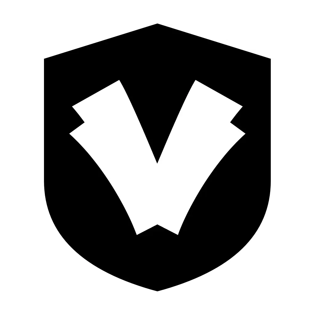 Logo VeneFinanzas blanco y negro, sólido